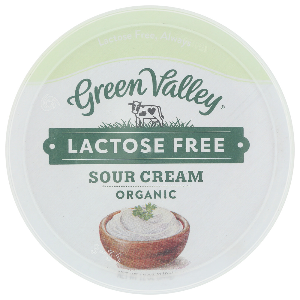 GREEN VALLEY: Organic Lactose Free Sour Cream, 12 oz