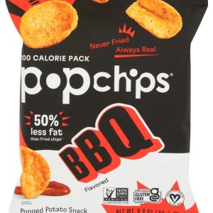 POPCHIPS: Barbeque Potato Popped Chip Snack, 0.8 oz