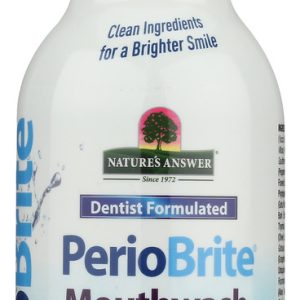 NATURE'S ANSWER: PerioBrite Natural Mouthwash Winter Mint, 16 Oz