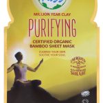 EARTH KISS: Million Year Clay Purifying Bamboo Sheet Mask, 1 ea