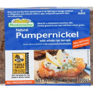 MESTEMACHER: Pumpernickel Bread, 17.6 oz