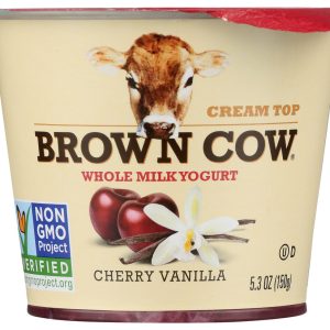 BROWN COW: Yogurt Cherry Vanilla Cherry On The Bottom Cream Top, 5.3 oz