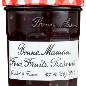 BONNE MAMAN: Four Fruits Preserves, 13 oz
