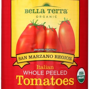 BELLA TERRA: Organic Italian Whole Peeled Tomatoes, 28 oz