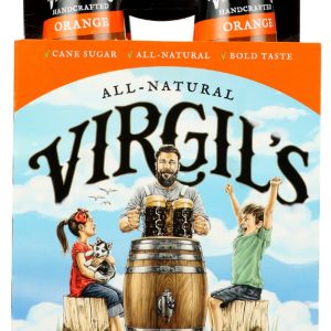 VIRGILS: Handcrafted Orange Soda 4Pk, 48 fo