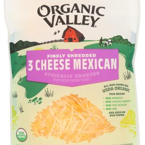 ORGANIC VALLEY: Fancy Shredded Mexican Blend Cheese, 6 oz