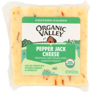 ORGANIC VALLEY: Organic Pepper Jack Cheese, 8 oz