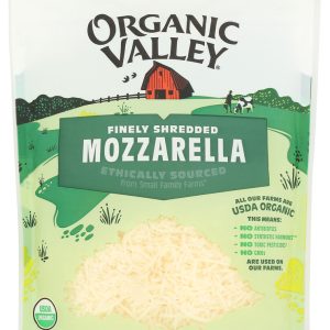 ORGANIC VALLEY: Finely Shredded Mozzarella Cheese, 6 oz
