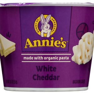 ANNIE'S HOMEGROWN: White Cheddar Microwavable Macaroni & Cheese Cup, 2.01 Oz