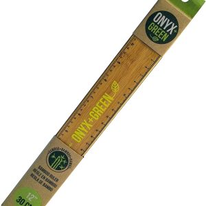 ONYX & GREEN: Ruler 12In Bamboo, 1 pc