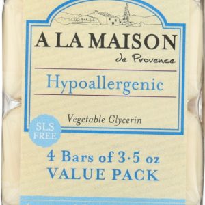 A LA MAISON: Unscented Soap Bar 4Pk, 14 oz