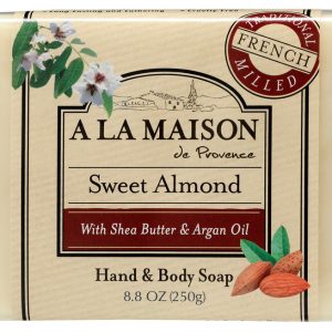 A LA MAISON DE PROVENCE: Sweet Almond Bar Soap, 8.8 oz