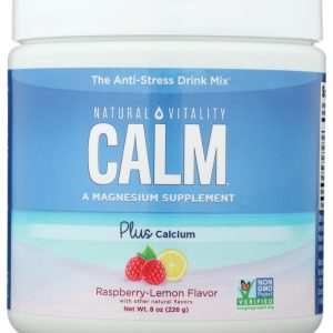 NATURAL VITALITY: Calm Calcium Rspbry Lemon, 8 oz