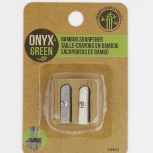 ONYX & GREEN: Sharpener 2Hole Bamboo, 1 pc