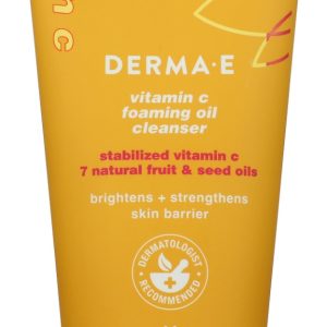 DERMA E: Vitamin C Foaming Oil Cleanser, 6 fo
