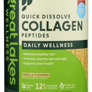 GREAT LAKES: Collagen Powder Vanilla, 10 oz