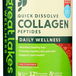 GREAT LAKES WELLNESS: Collagen Daily Wellness Chai, 10 oz