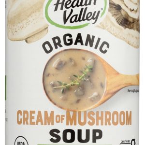 HEALTH VALLEY ORGANIC: Cream of Mushroom Soup, 14.5 Oz