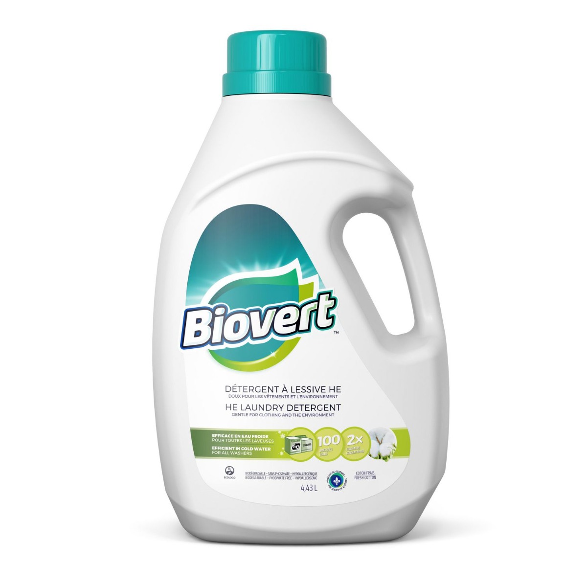 BIOVERT: Detergent Laundry Fresh Cotton, 150 fo