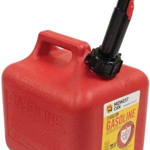 MIDWEST CAN: Can Gas 2Gal Carb Spout, 2 ga