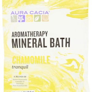 AURA CACIA: Aromatherapy Mineral Bath Tranquil Chamomile, 2.5 Oz
