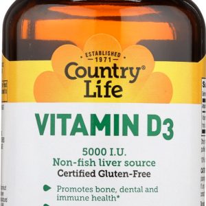 COUNTRY LIFE: Vitamin D3 5000Iu, 200 sg