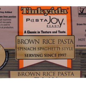 TINKYADA: Brown Rice Pasta Spinach Spaghetti, 12 oz