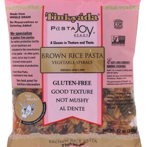 TINKYADA: Brown Rice Vegetable Pasta Spirals, 12 oz