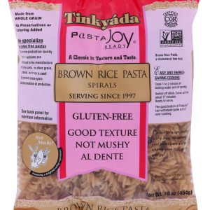 TINKYADA PASTA: Brown Rice Pasta Spirals With Rice Bran, 16 oz