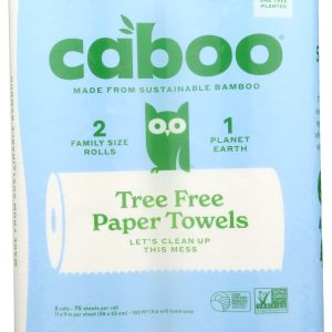 CABOO: 2-Ply Paper Towels 115 Sheets, 2 Rolls