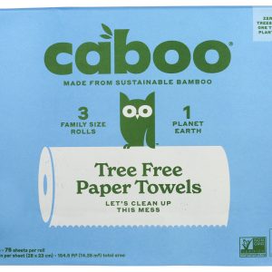 CABOO: Tree Free Paper Towels 75 Sheets, 3 pk