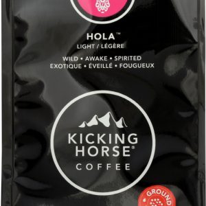 KICKING HORSE: Organic Hola Light Roast Ground Coffee, 10 oz
