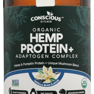 CONSCIOUS KITCHEN: Hemp Protein Vanilla Bean Organic, 280 gm