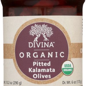 DIVINA ORGANIC: Kalamata Pitted Olives, 6 Oz