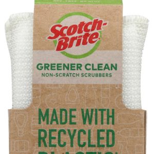 SCOTCH BRITE: Clean Grnr No Scr Scrbbr, 3 PK