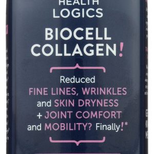 HEALTH LOGICS: Biocell Collagen, Clinically Proven & Patented, Joint And Skin Care, 120 cp
