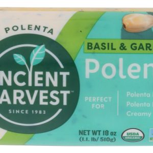 FOOD MERCHANTS: Organic Polenta Basil Garlic, 18 oz