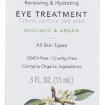 NOURISH ORGANIC: Renewing And Hydrating Eye Treatment Avocado And Argan Oil, 0.5 oz