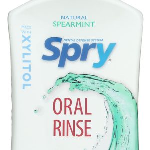 SPRY: Oral Rinse Spearmint, 16 Oz