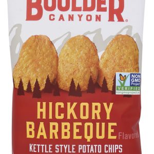 BOULDER CANYON: Hickory Barbeque Kettle Cooked Potato Chips, 5 oz