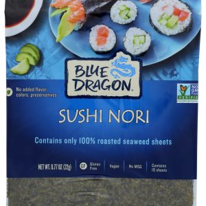 BLUE DRAGON: Sushi Nori Roasted Seaweed Perfect For Sushi, 0.77 oz