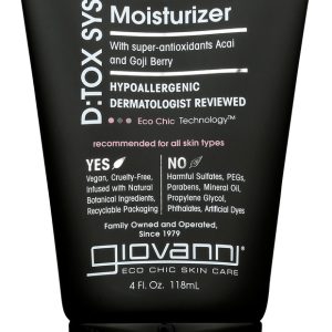 GIOVANNI COSMETICS: D:tox System Replenishing Facial Moisturizer Step 3, 4 oz