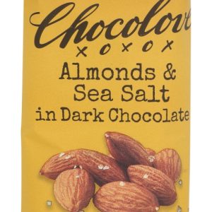 CHOCOLOVE: Almonds and Sea Salt in Dark Chocolate Mini Bar, 1.3 oz