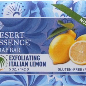 DESERT ESSENCE: Soap Bar Exfoliating Italian Lemon, 5 oz