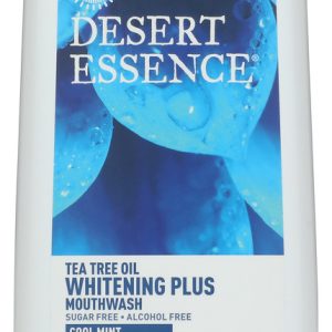 DESERT ESSENCE: Natural Tea Tree Oil Whitening Plus Mouthwash Cool Mint, 16 oz