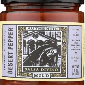 DESERT PEPPER: Divino Mild Salsa, 16 oz