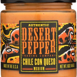DESERT PEPPER: Chile Con Queso Medium, 16 oz