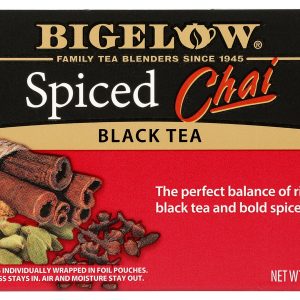 BIGELOW: Spiced Chai Black Tea 20 Tea Bags, 1.73 oz