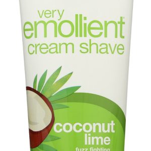 ALBA BOTANICA: Very Emollient Cream Shave Coconut Lime, 8 oz