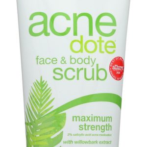ALBA BOTANICA: Natural Acne Dote Face & Body Scrub Oil-Free, 8 oz